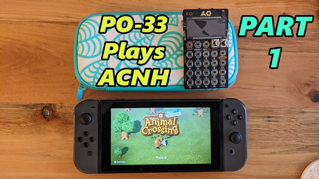 Sampling Animal Crossing New Horizons with PO-33! (part 1)