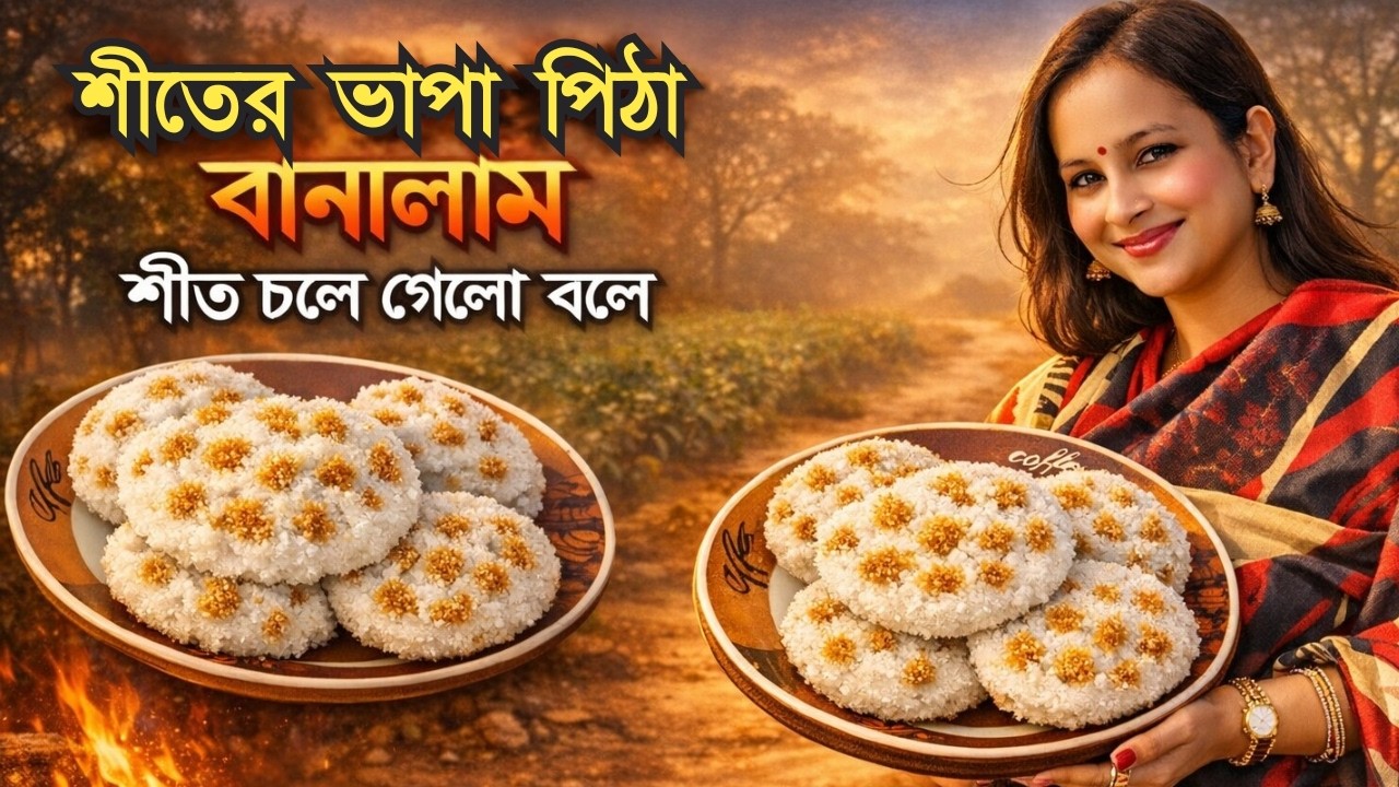 শীতের ভাপা পিঠা বানালাম শীত চলে গেলো বলে I made a winter steamed cake