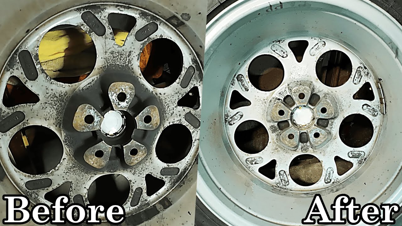 Trying to clean dirty wheels for my Alfa 156