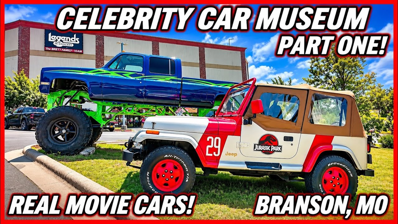 HUGE Celebrity Car Museum in Branson, Missouri PART ONE! | Screen-Used Movie Cars & Props