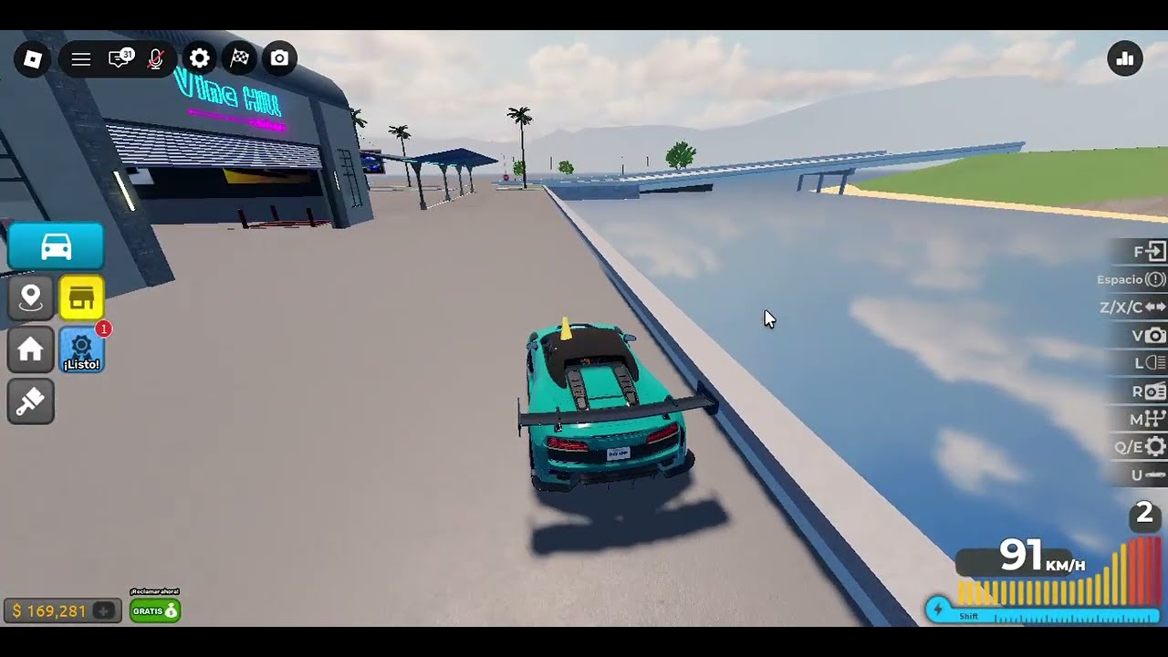jugando driving simulator  ( no habia presupuesto para un simulador de verdad)