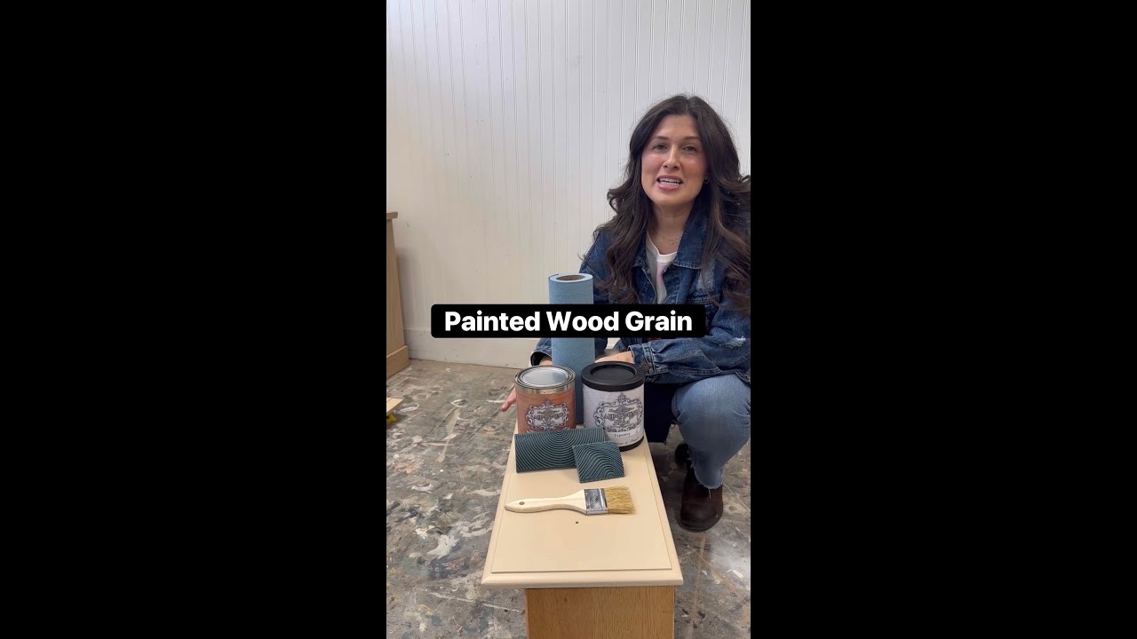 Faux Wood Grain using Toasted Oak over Tapestry