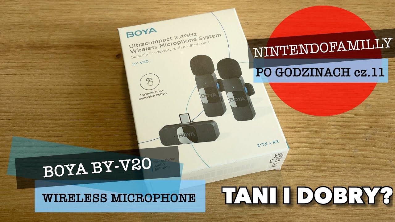 #11 Boya BY-V20 mikrofon bezprzewodowy USBC!