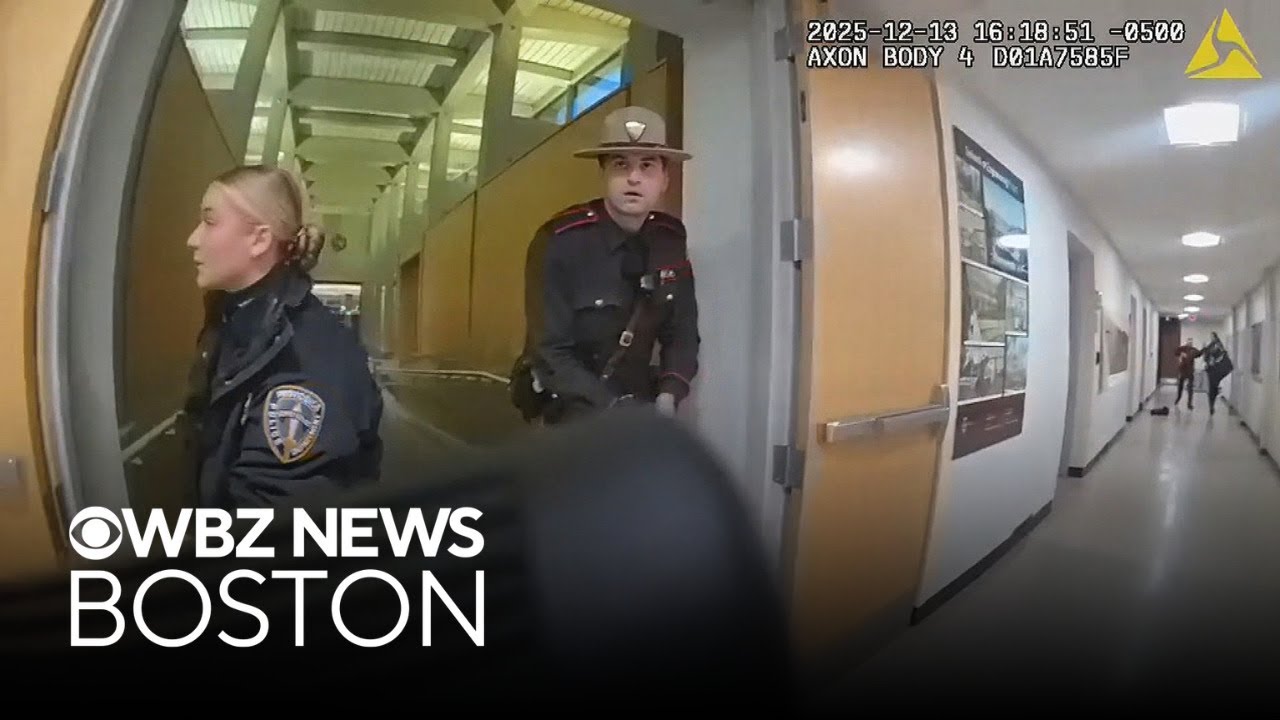 Police body camera video shows response to Brown University shooting