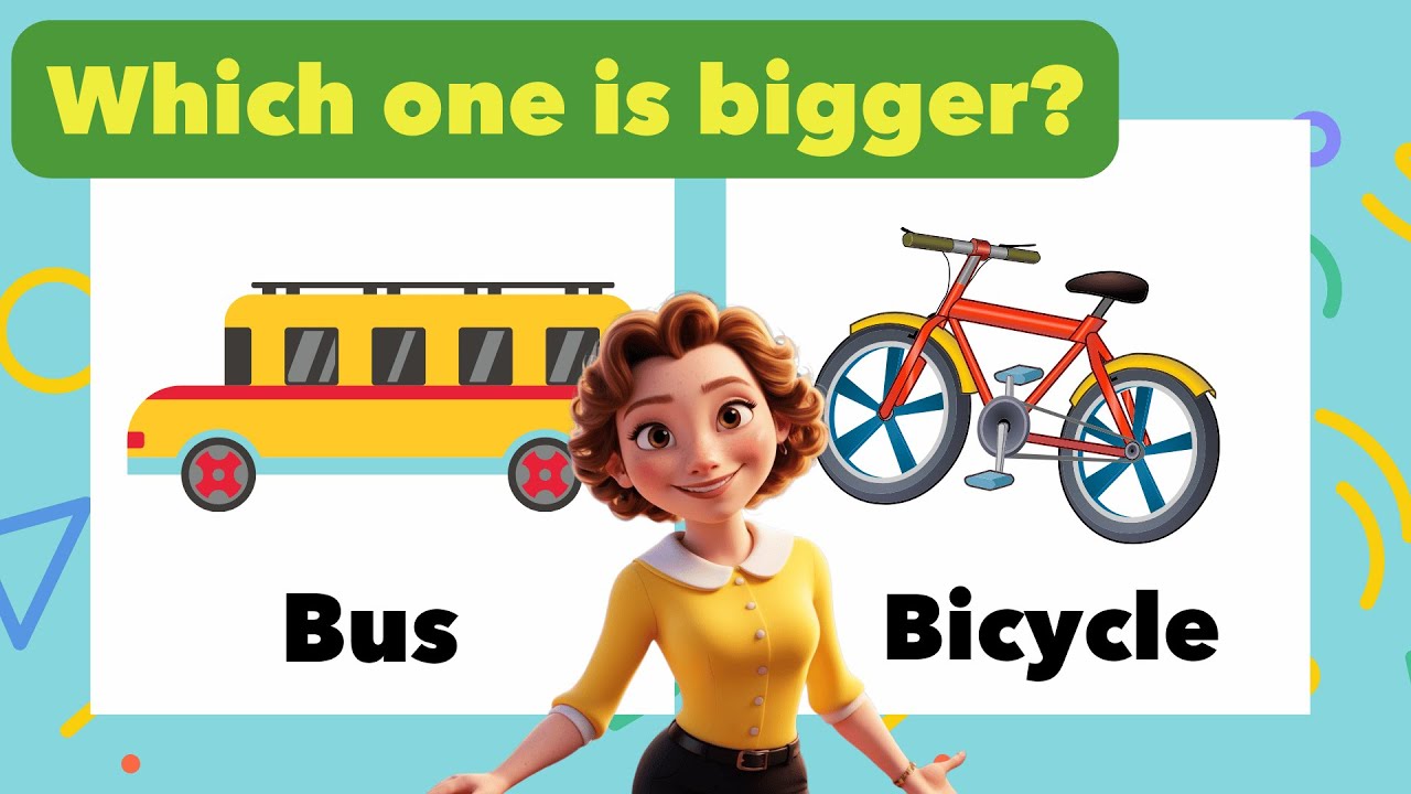 Which One is Bigger? Fun Size Quiz for Kids!＃quiz #childreneducations  #children#vocabulary#Kids
