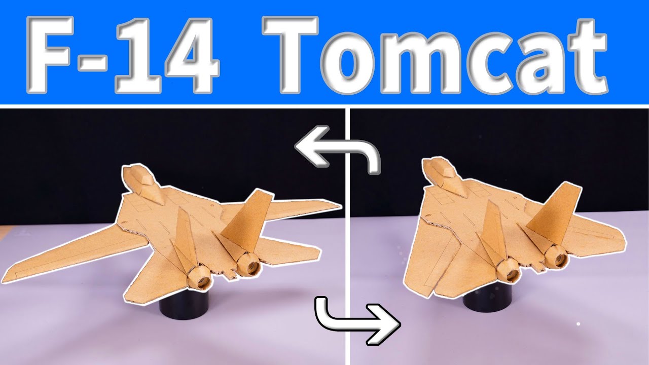 【F-14 Tomcat】 Картонная поделка 「TOP GUN」