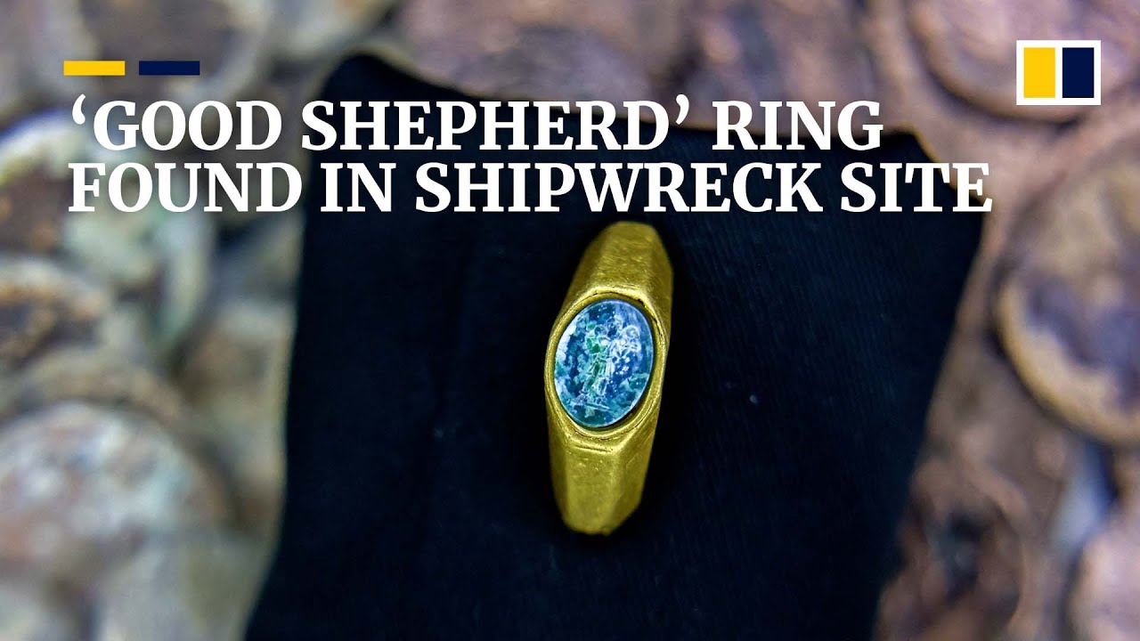 Ancient Roman-era ring bearing ‘Good Shepherd’ symbol discovered in Israeli shipwreck site