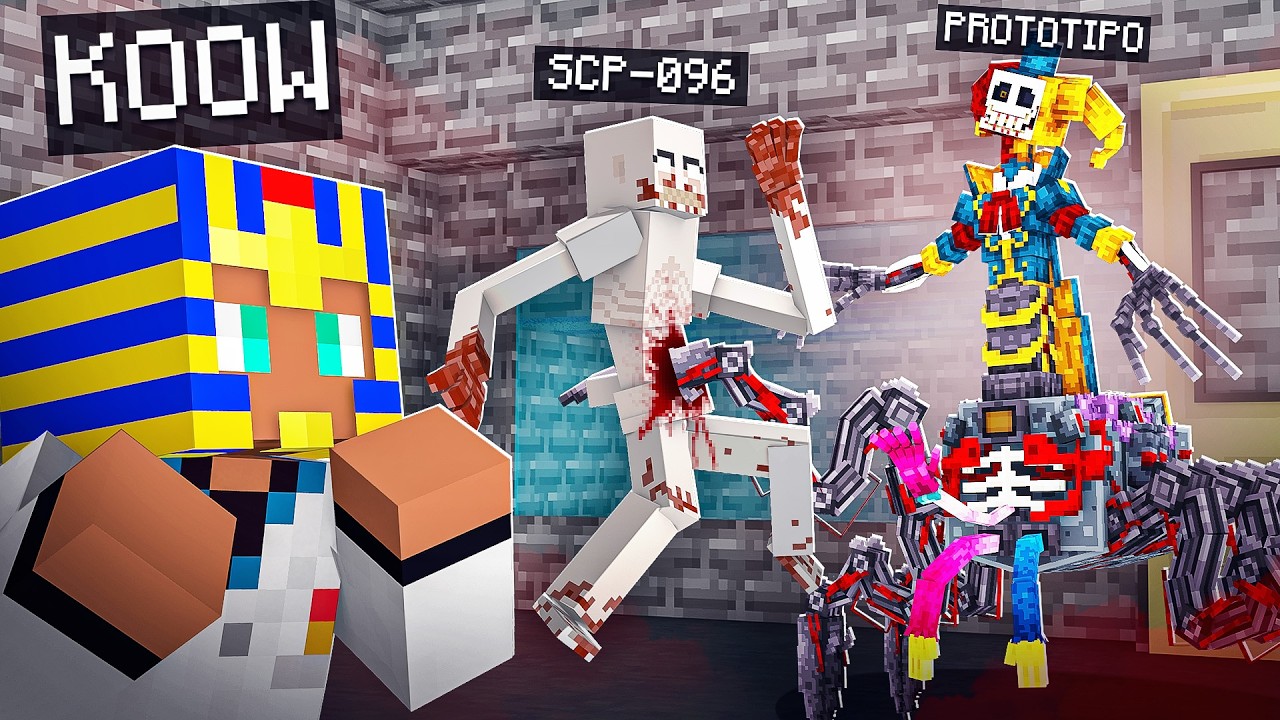PROTÓTIPO INVADIU A FUNDAÇÃO SCP no MINECRAFT