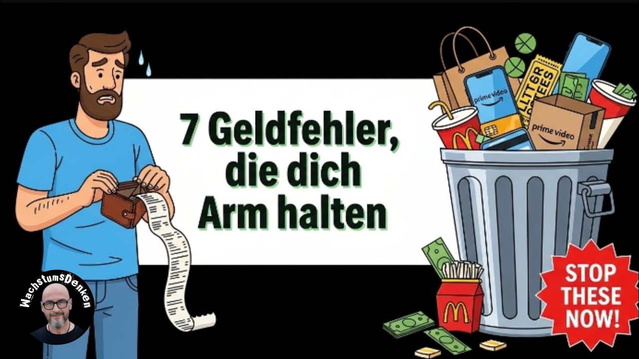 7 Geldfehler, die dich arm halten 95% der Menschen machen sie! #finanzmotivation 