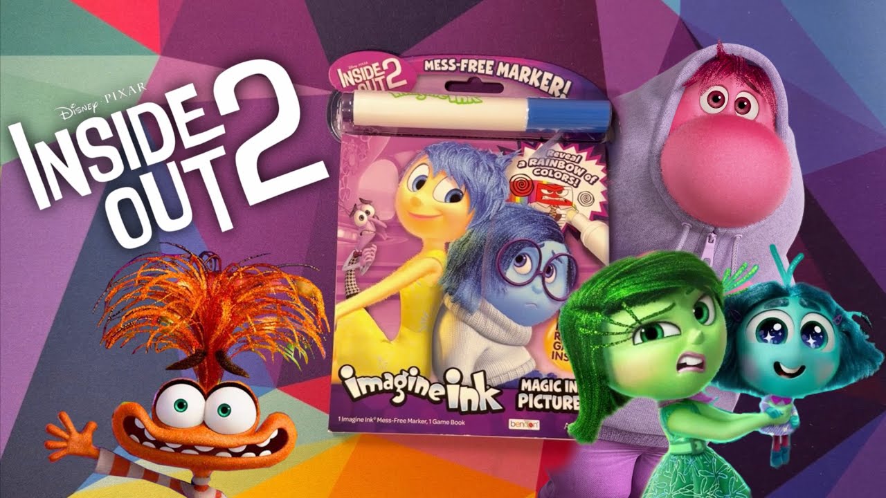 🧡🔵 Disney • Pixar Inside Out 2 Coloring Book!! 🟡💚 