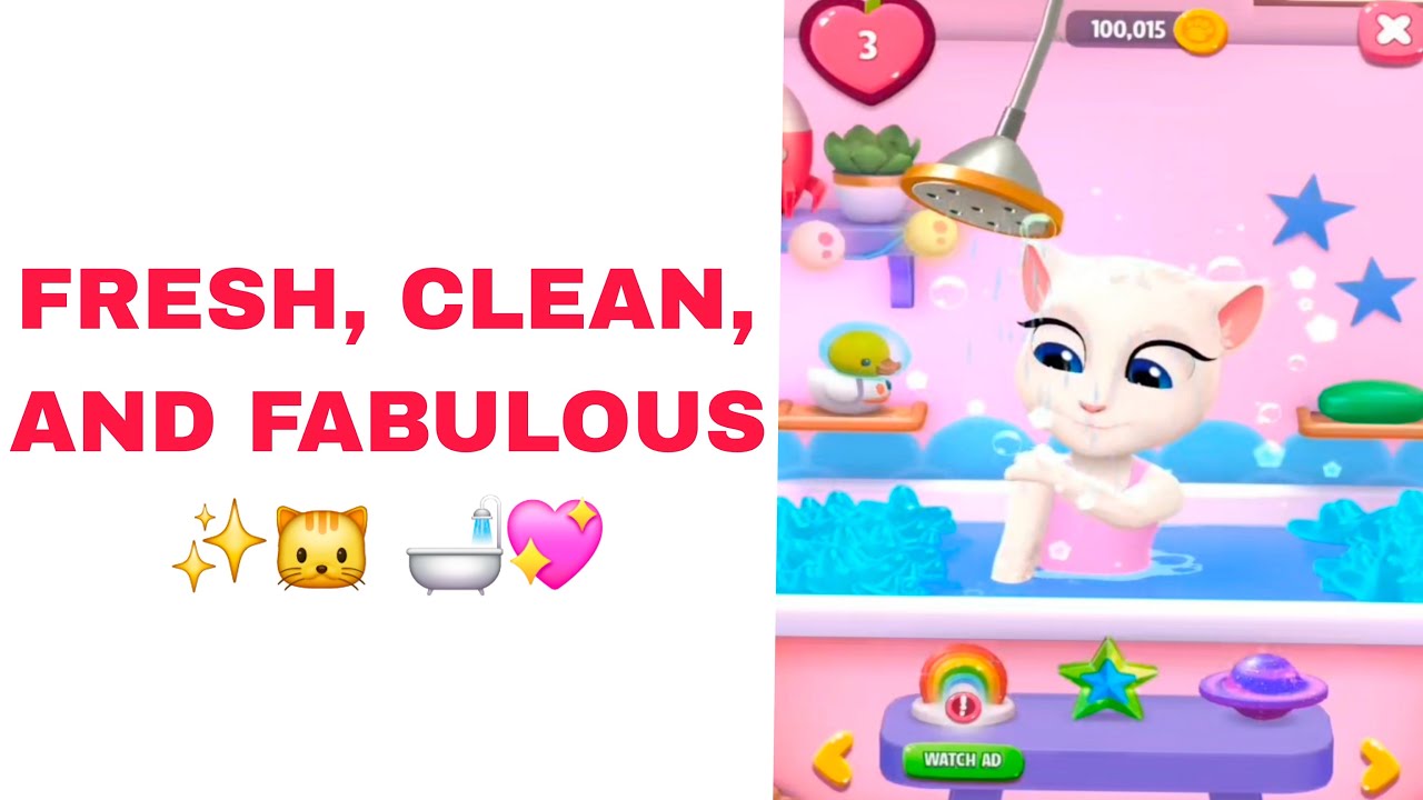 Bath time for Angela 🛁💖  #trending#viralvideo