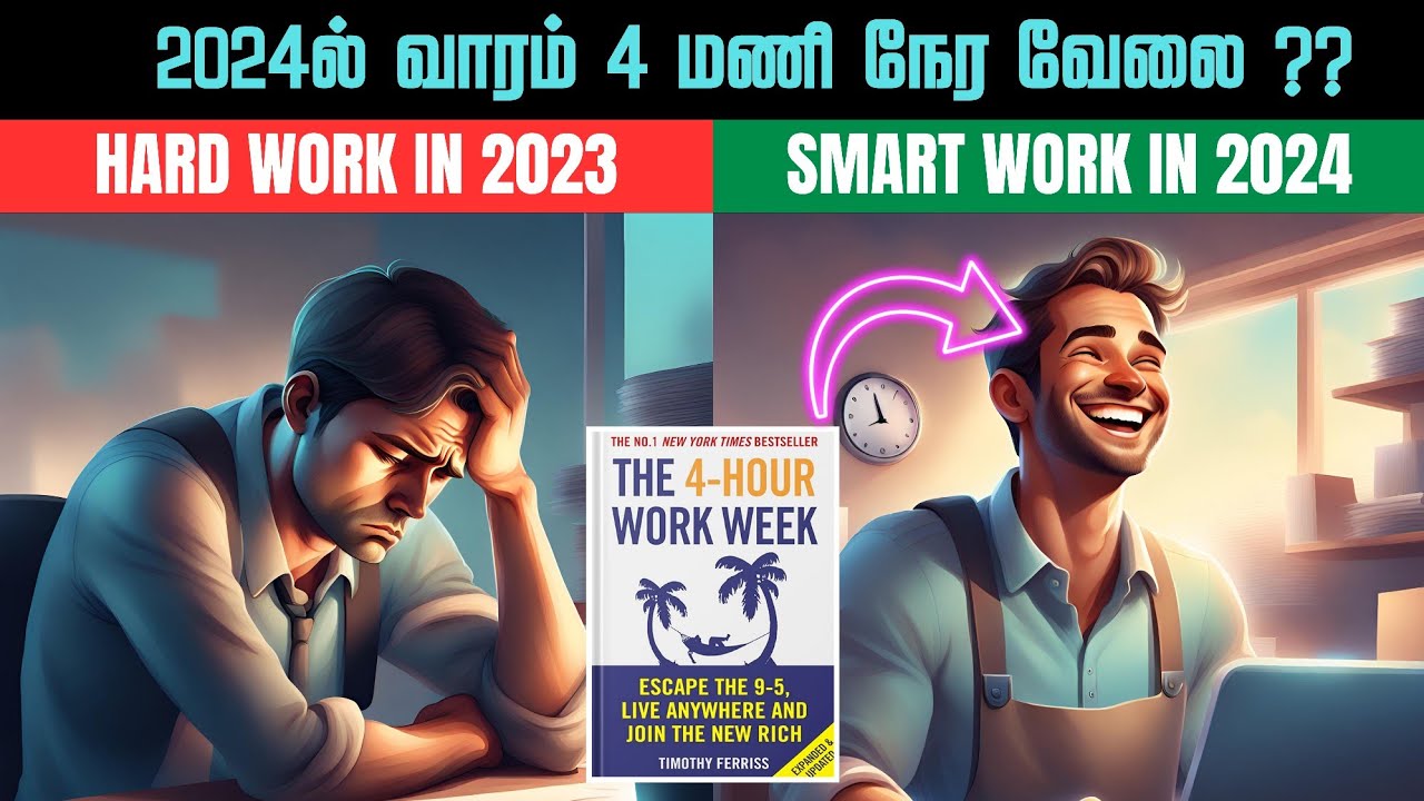 🗓️🕰️வாரத்துக்கு 4 மணிநேர வேலை?🤯 / 4 Hour Work Week Book Summary in Tamil