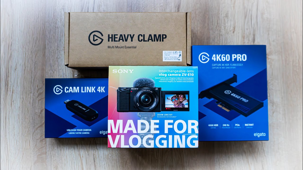 Tremendous unboxing  |  Sony ZV-E10  |  Elgato Cam Link + Capture Card + Heavy Clamp