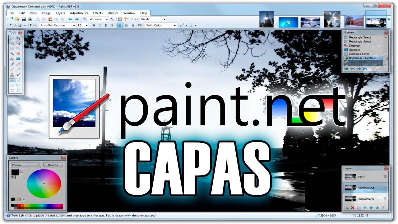 Paint.NET - Tutorial - Parte 7 - Capas (Primera Parte)
