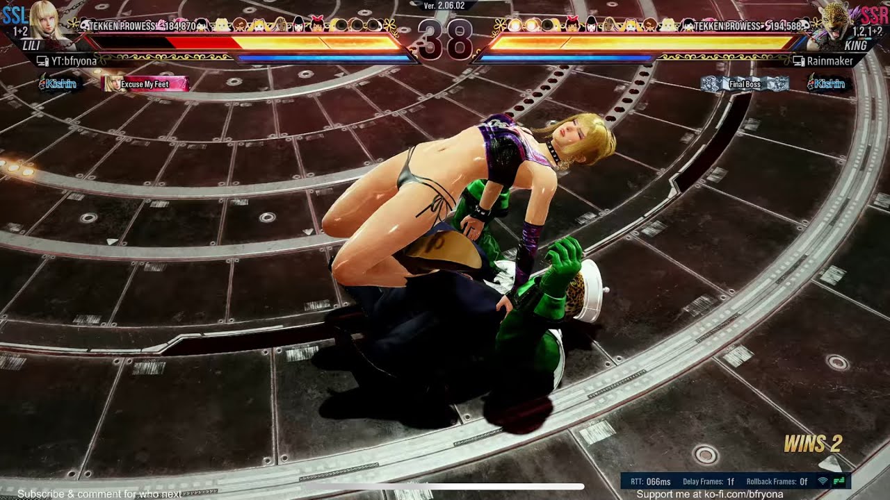 King wrestles Lili Tekken 8