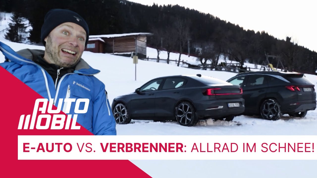 E-AUTO vs. VERBRENNER: ALLRAD IM SCHNEE! | auto mobil