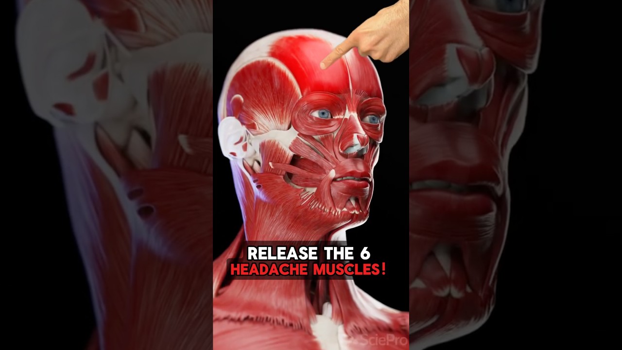 HEADACHES? Release THESE 6 Muscles! #headaches #headacherelief #tmj #painrelief #physicaltherapy
