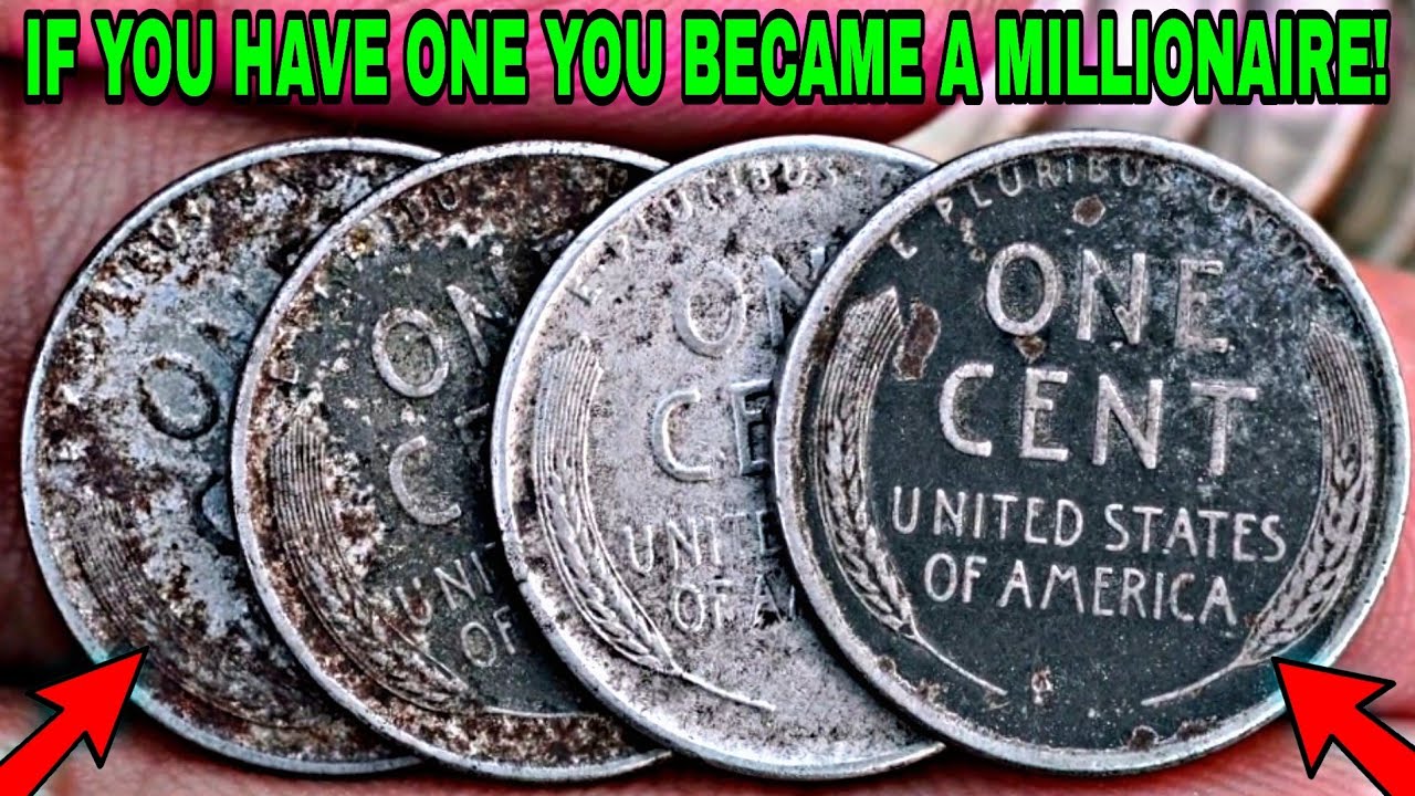 Top 4 Most Valuable United States Lincoln Steel Wheat Pennies 💰 Worth millionaire of Dollars Today!