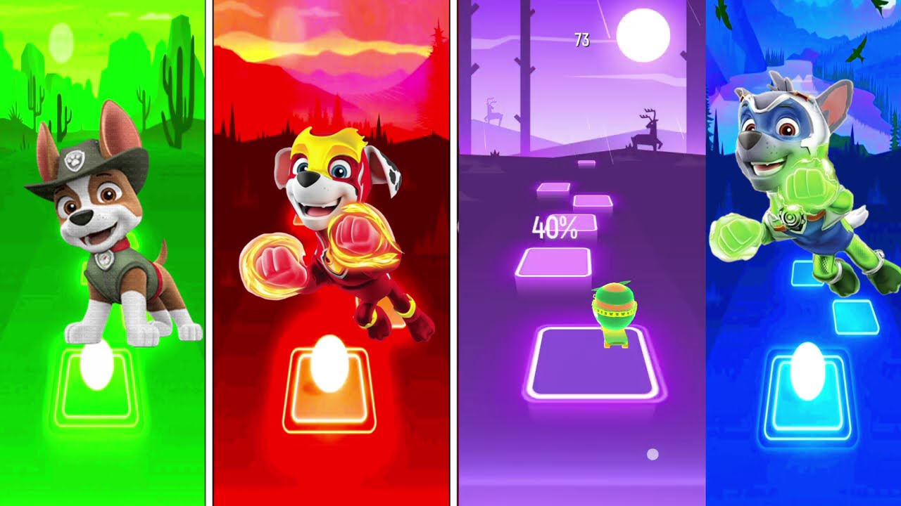 Paw Patrol 🆚 Rocky 🆚 Marshall 🆚 Rubbel iles hop gaming Who is Best