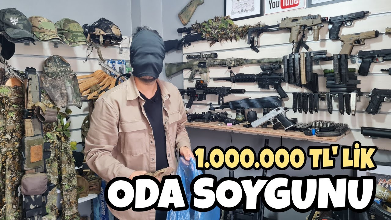 1.000.000 TL'LİK EN PAHALI AIRSOFT ODASINI SOYDUM ! AIRSOFT GUN ROOM