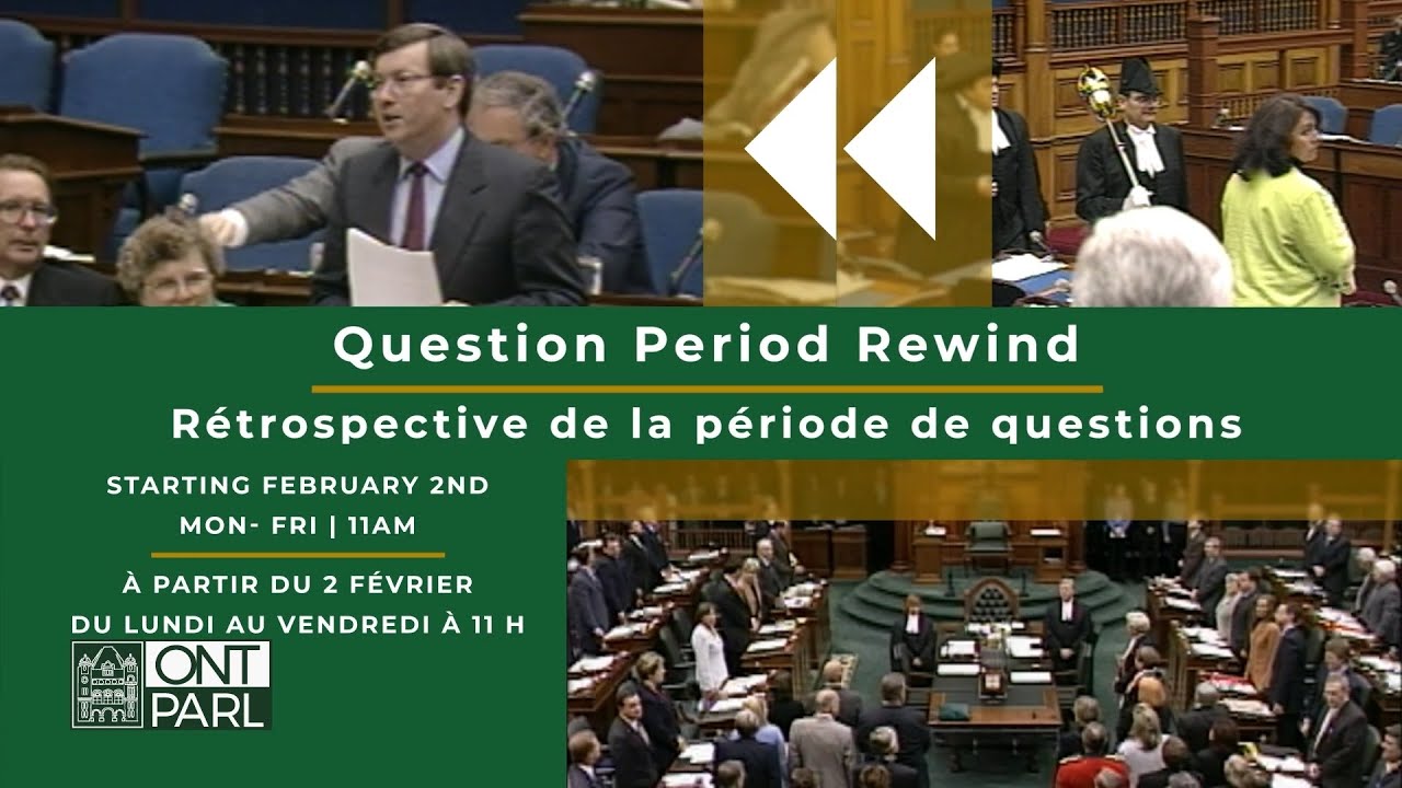 Rétrospective de la période de questions.