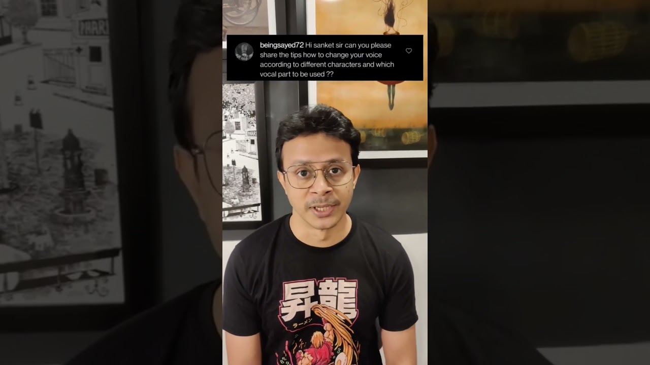 How to Change Your Voice according The Characters During Dubbing |Sanket Mhatre #shorts #dubbingtips