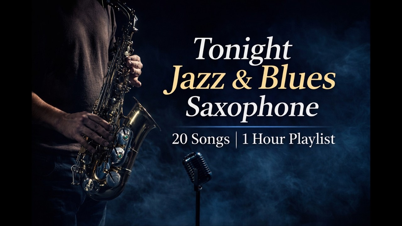 Tonight Jazz & Blues Saxophone 🎷 | Smooth Relaxing Sax Music | 1 Hour