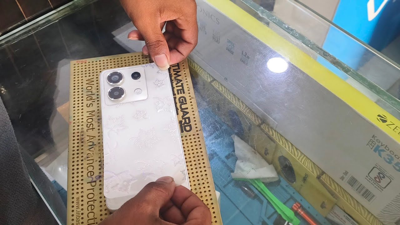 Redmi note 13 Pro 5G Mobile back Sticker installation#shorts#smartphone
