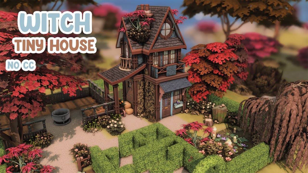 Witch Tiny House ✨ Sims 4 Speed Build with Lofi (No Talking)