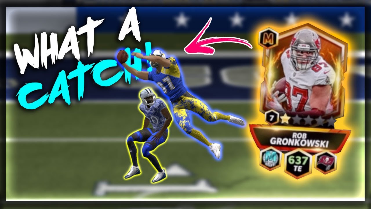 GRONK MAKING MARVELLOUS CATCHES!! MADDEN MOBILE 22 CAREER TRIBUTE MADDEN MARVELS GRONK GAMEPLAY!!