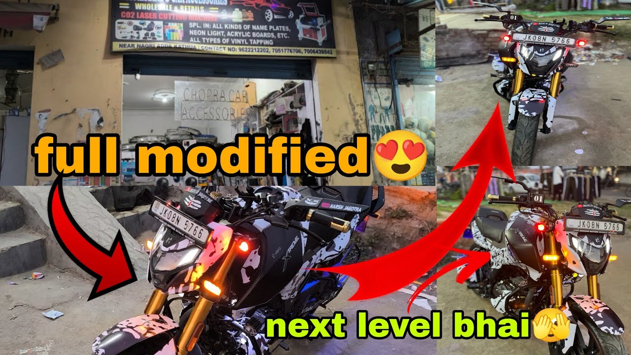 XTREME 160💯 new MODIFIED😍|| next level modification bhai🫣||check out monster looks ❤️