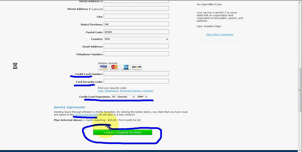 Aweber Account Set-Up Walkthrough, Tutorial Video