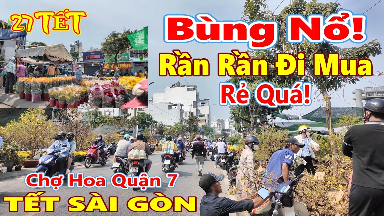 Bùng Nổ! Rần Rần Chợ Hoa Quận 7 Sài Gòn | Tết 2026