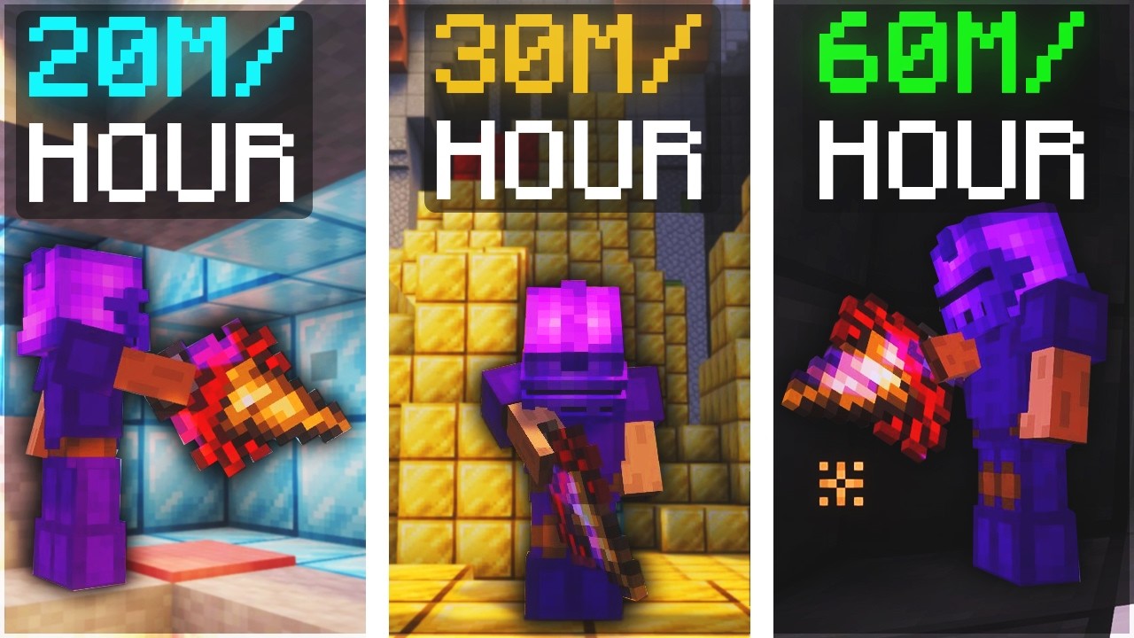 I Tested the EASIEST Mining Money Making Methods | Hypixel Skyblock