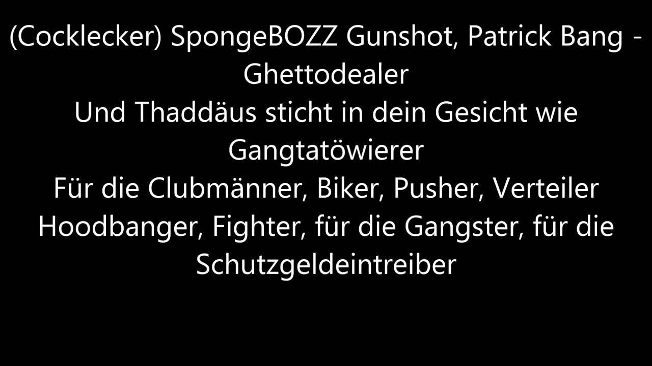 SpongeBOZZ  No Cooperacion Con La Policia [Lyrics]