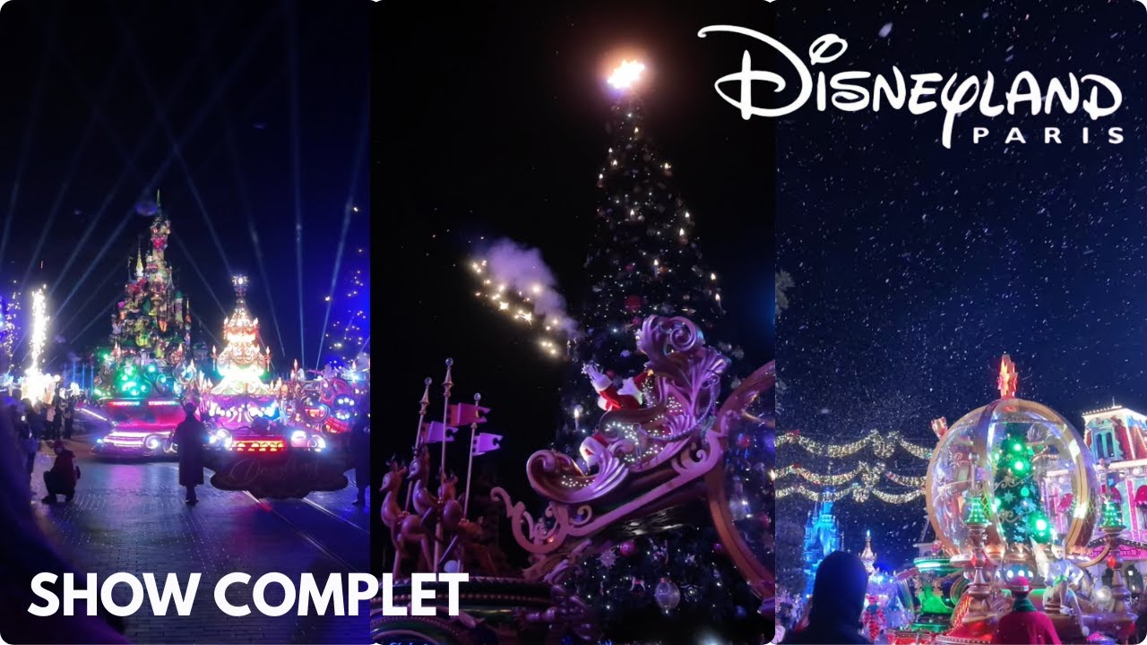 Shine a Light – Parade de Noël | Main Street U.S.A. (nuit) – Disneyland Paris 2025 | Show complet