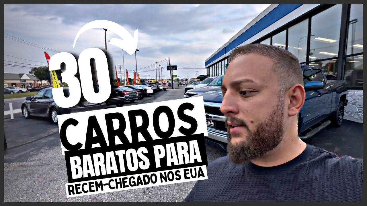 PREÇO NA LOJA DE CARROS NOS EUA - BARATO PARA RECÉM-CHEGADO