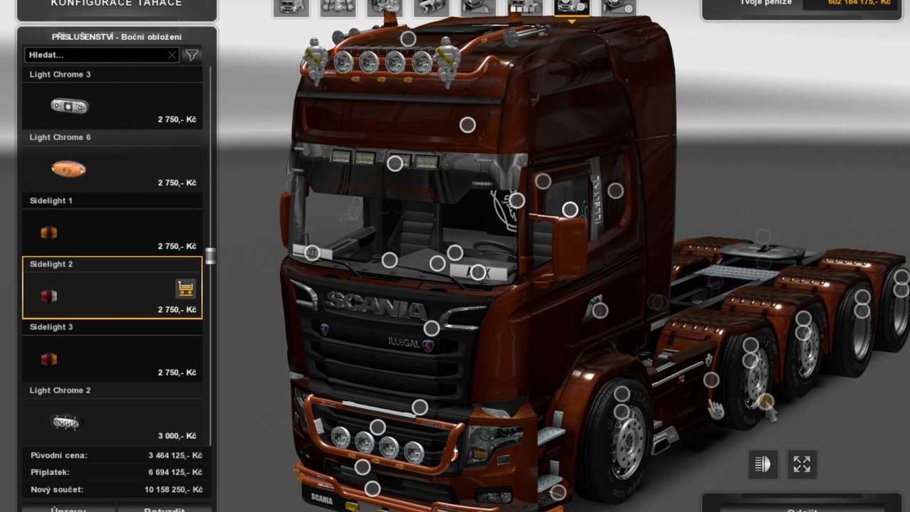 [ETS2]Euro Truck Simulator 2 Scania illegal V8 Reworked v 5.0