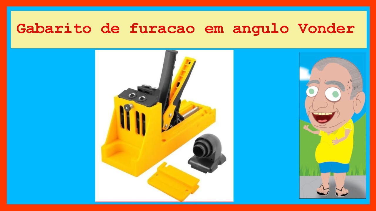 Gabarito de furação em ângulo Vonder