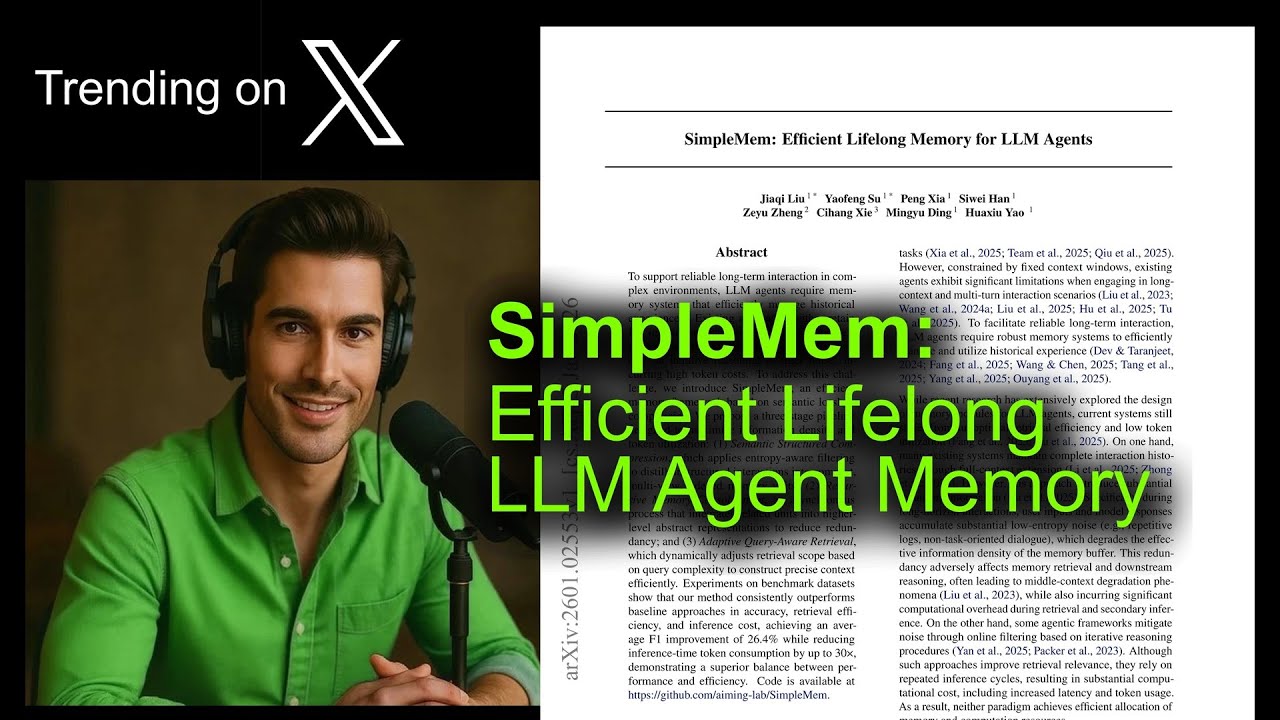 SimpleMem: Efficient Lifelong LLM Agent Memory