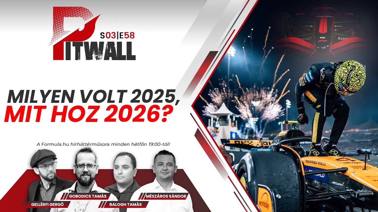 Pitwall: Milyen volt 2025, mit hoz 2026? (S03E58)