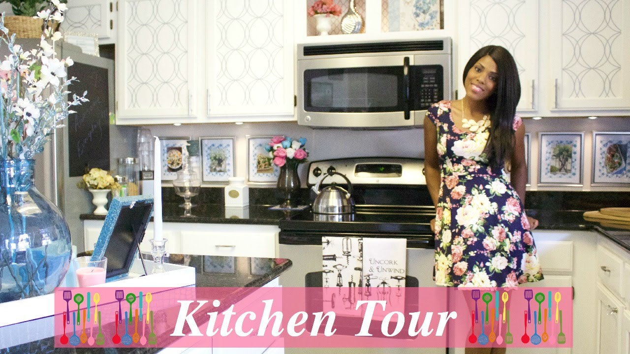 ♥ Glam Home ♥ Beautiful Kitchen Tour pt 1 ♥ Kitchen Overview