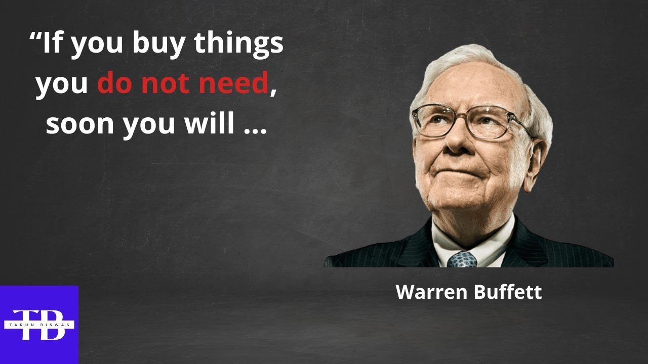 Warren Buffett quotes for investing, life an success.II Tarun BiswasII