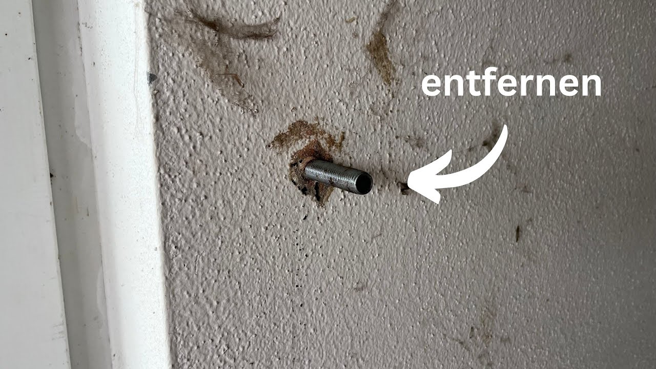 Gewindestange aus Wand entfernen
