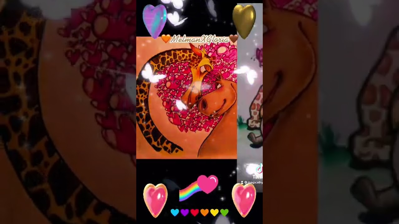 Madagascar: Melman X Gloria - Rewrite the Stars (TikTok)