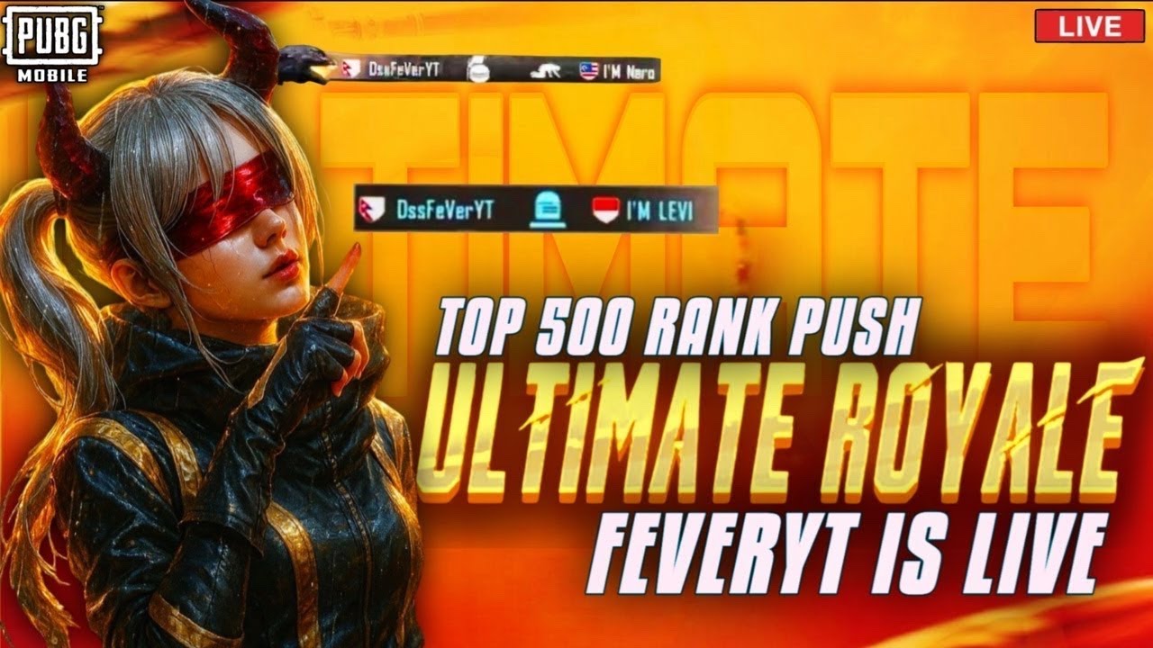 LIVE ULTIMATE PUSH #pubg #grind #Rankpush