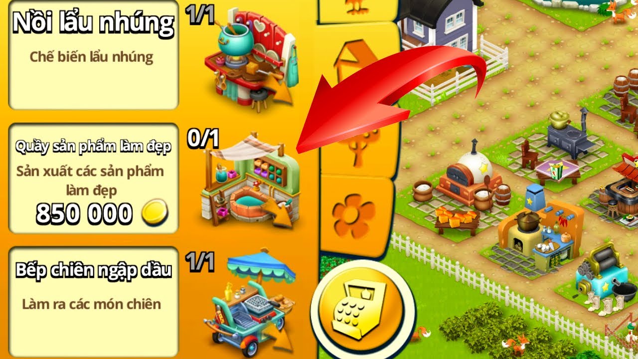 Hay Day | Máy Mới Quầy Sản Phẩm Làm Đẹp 850 000 coin | Hay Day GameHD.