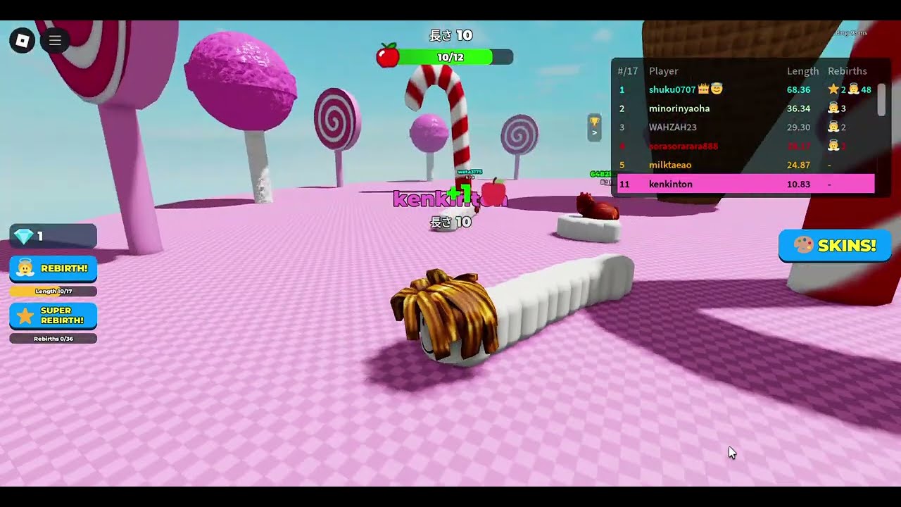 【ワームフェイス！】ほのぼの長くなっていくゲーム【Roblox】