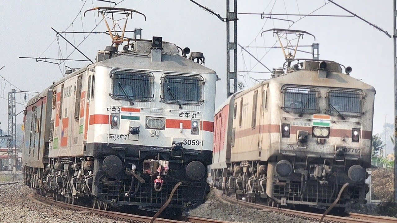 😱⚡ Back to Back WAP7 Actions: KANCHANJUNGA+ HUMSAFAR+ TEJAS+ RAJDHANI+ KAMRUP+ VIVEK | 10in1 || NFR