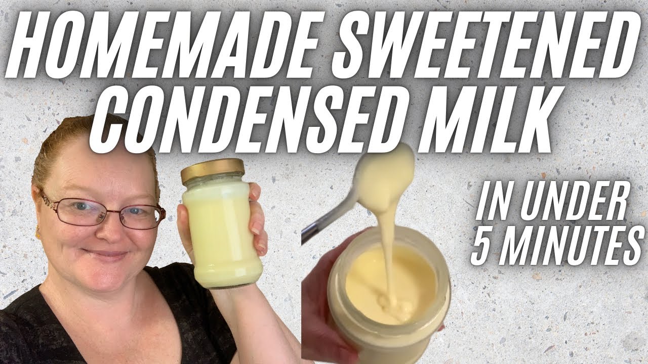 EASY Homemade Sweetened Condensed Milk (in under 5 minutes)